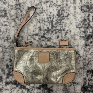 Coach Metallic Clutch Wristlet